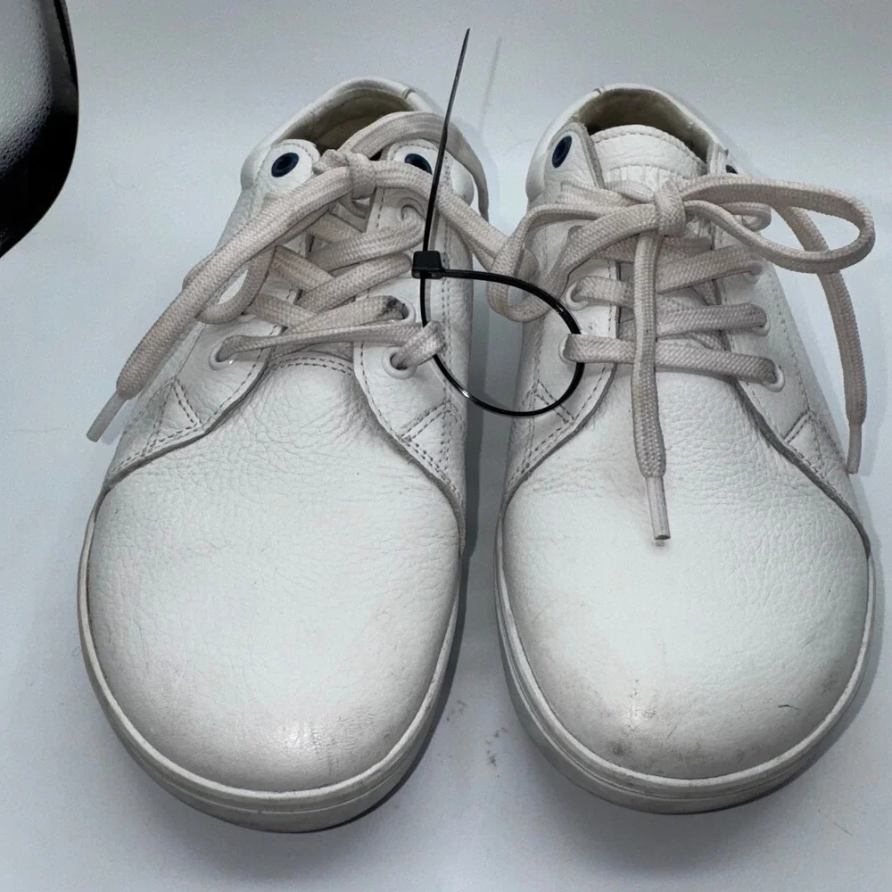 Birkenstock QO 500 NL White Leather Safety Slip Resistant Shoes‎ Work M6 L8 EU39